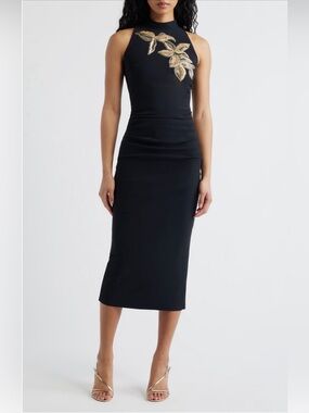 CHIARA BONI Nimbly Beaded Floral Gown 42